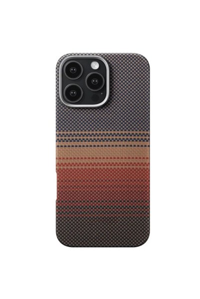 GrandMobile Husa iPhone 15 Pro Max, Kevlar Aramid Fiber with MagSafe, Orange ...