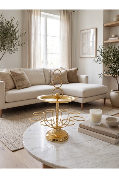 Generic Brand استاند حامل فناجين قهوة أنيق لتنظيم وتقديم الفناجين بلمسة عصرية