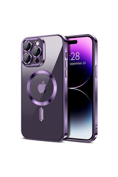 GrandMobile Husa Luxury MagSafe cu Protectie Lentile Camera si Anti-Shock pen...
