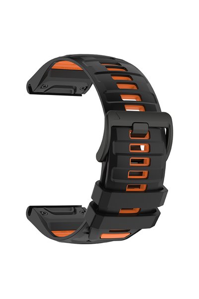 Choice QuickFit 22mm Black Orange Sport 22mm 26mm Quickfit Strap For Garmin F...