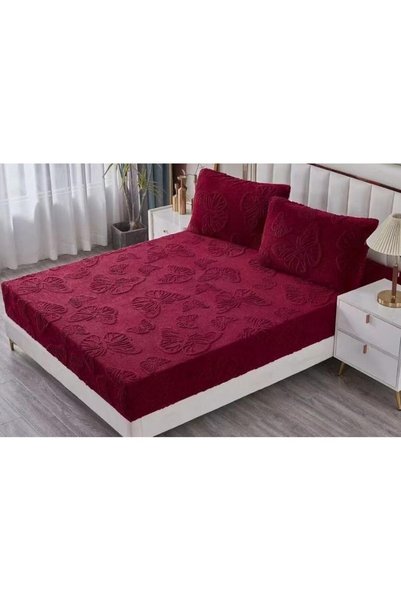 OEM Double Bed Cover and Pillowcases, Cocolino, 3D Butterfly Model, Plain, 3 ...