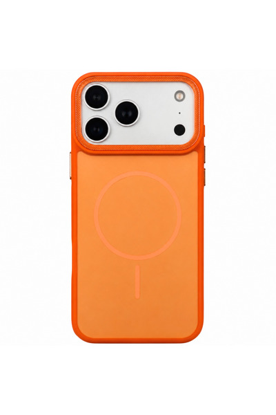 GrandMobile Husa iPhone 17, Ramă din silicon anti-alunecare, Spate dur MagSaf...