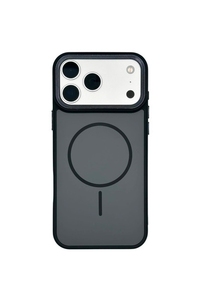 GrandMobile Husa iPhone 17, Ramă din silicon anti-alunecare, Spate dur MagSaf...