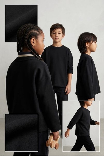 La ciel Paris Unisex Long-Sleeve Oversized Kids' T-Shirt