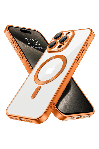 GrandMobile Husa iPhone 16 Pro, Luxoasă, MagSafe, Anti-șoc, cu protecție pent...