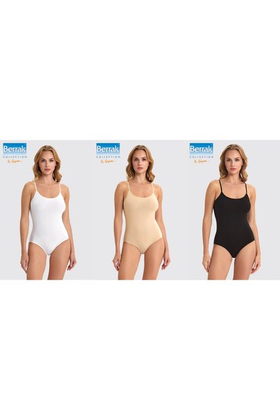 MZBLUE SOCKS Clear Women's String-Strap Snap-Front Bodysuit, Set of 3