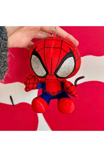 BANDAI A 12CM Spider Man Series Cosbi Plush Anime Peripheral Figurines Backpa...