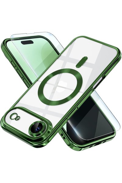 GrandMobile Husa iPhone 17 Air, Luxury MagSafe Anti-Shock cu Protectie Lentil...
