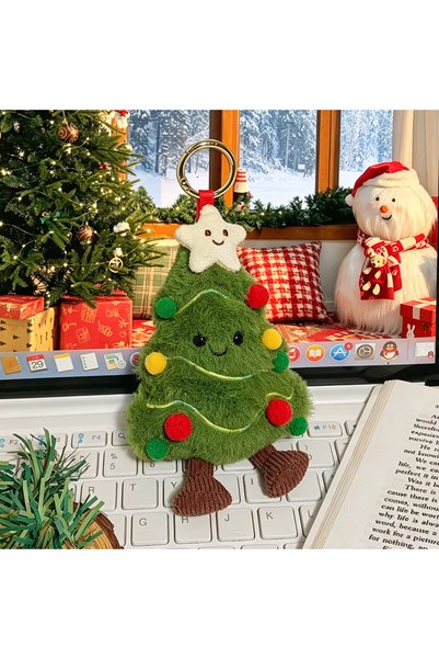 Choice green Christmas Limited Christmas Tree Plush doll Pendant Bag Pendant ...