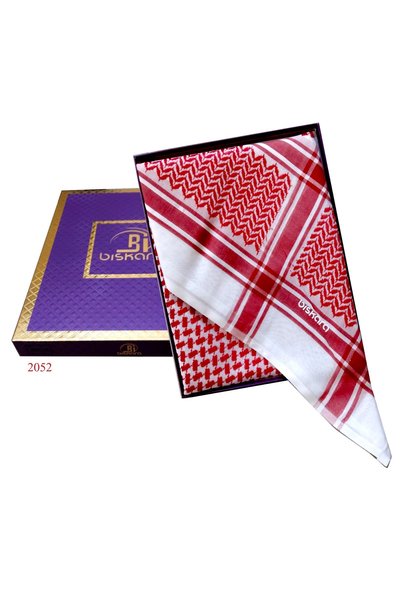 Bisk شماغ احمر بسكارا خامة ممتازة