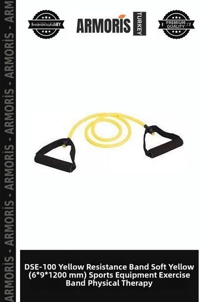 Armoris Dse-100 Yellow Resistance Rubber Soft Yellow (6*9*1200 mm) Sports Equ...
