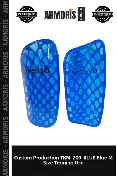 Armoris إنتاج خاص TKM-200-BLUE واقي الساق باللون الأزرق مقاس M للتدريب