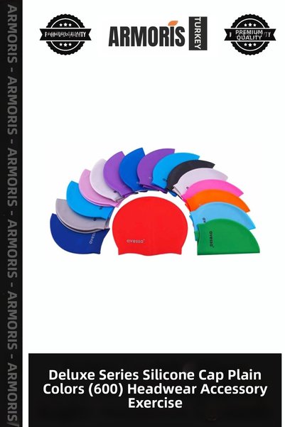 Armoris Delux Series Silicone Swimming Cap Solid Colors (600) Headgear Access...