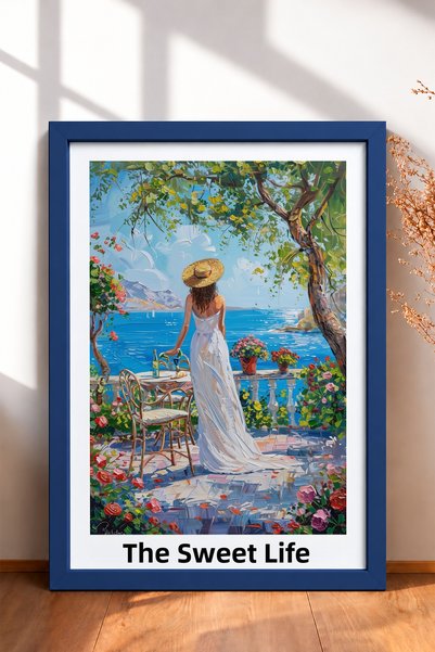 HOMEPACK لوحة مكتوبة بخط اليد من Il Dolce Far Niente للسيدات، ملصق إيطالي لتز...