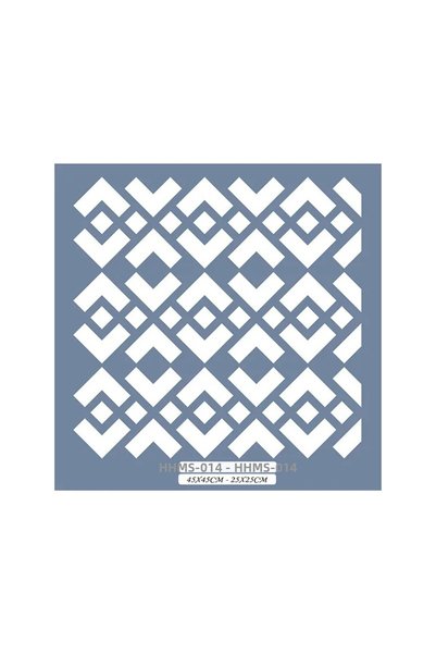 Cadence Boya Hhmms14 Home Heritage Geometric Pattern Stencil 25X25Cm