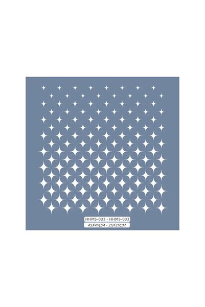 Cadence Boya Hhmms33 Home Heritage Geometric Pattern Stencil 25X25Cm