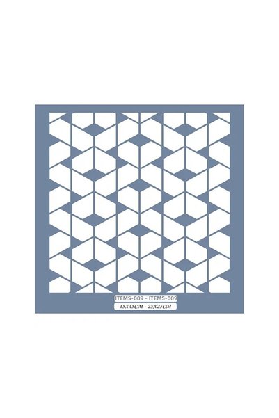 Cadence Boya Hhmms09 Home Heritage Geometric Pattern Stencil 25X25Cm