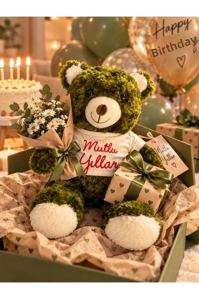 Mellito 30cm Happy Birthday T-Shirt with a Bear Design – a Special Birthday G...