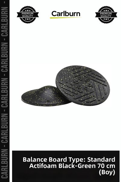 Carlburn Premium Balance Board Type: Standard Actifoam Black-Green 70 cm (Hei...