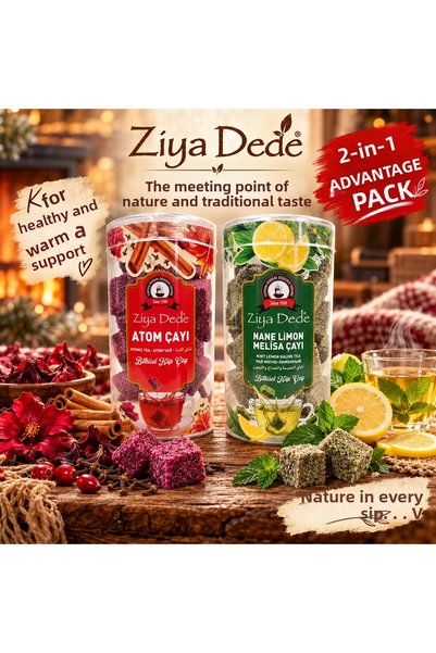 Ziyadede Ziya Dede 2-Piece Value Pack |   Atom Herbal Tea, Mint Lemon Lemon B...