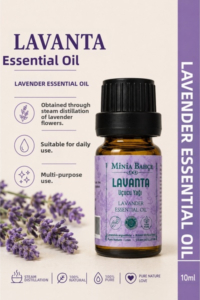 Minia Bahçe Bitki Sanat Atölyesi Lavender essential oil – 10 ml | pure and un...