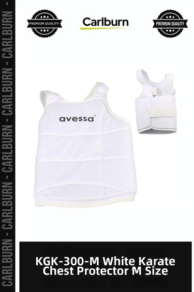 Carlburn Special Edition KGK-300-M White Karate Body Protector, Size M, Train...