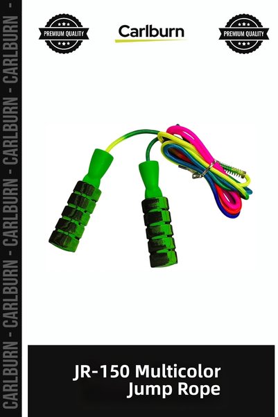 Carlburn Premium JR-150 Multi-Color Garden Sports Jump Rope