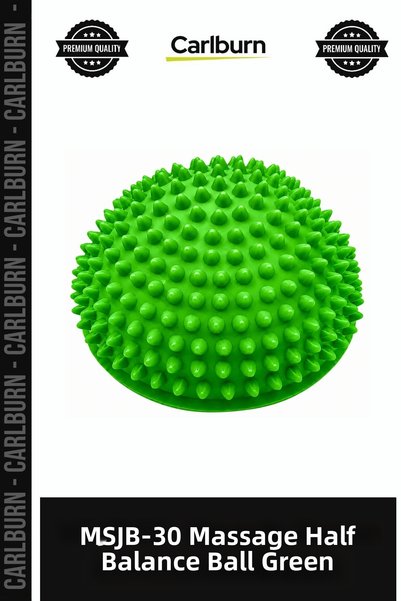 Carlburn Premium MSJB-30 Massage Half Balance Ball—Green Fitness Product for ...