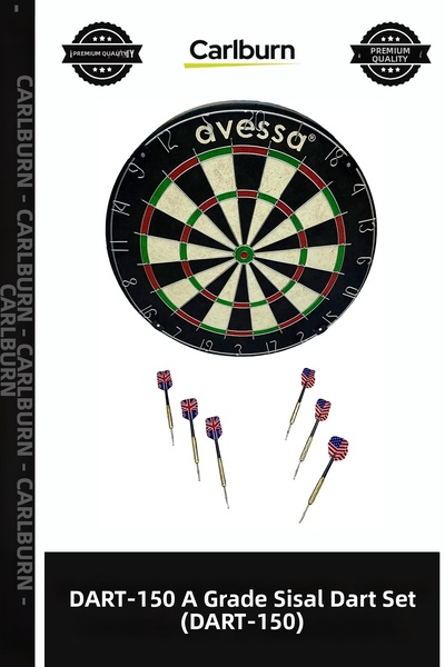 Carlburn Deluxe Series DART-150 A-Grade Sisal Dart Set (DART-150) Group Game,...