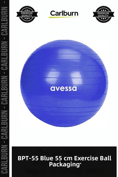 Carlburn Special Edition BPT-55 Blue 55 cm Plate Ball, Bagged, Blue, Fitness,...