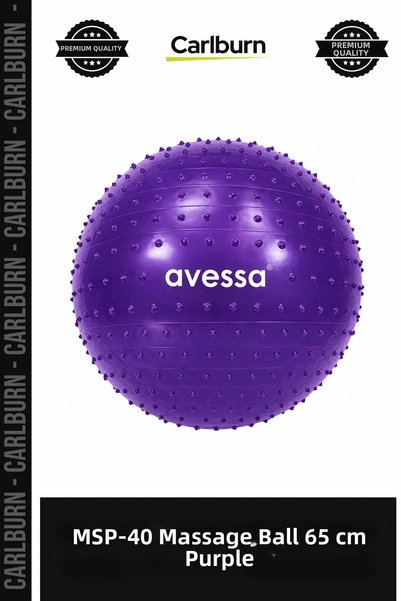 Carlburn Special Edition MSP-40 Massage Exercise Ball, 65 cm, Purple, Fitness...