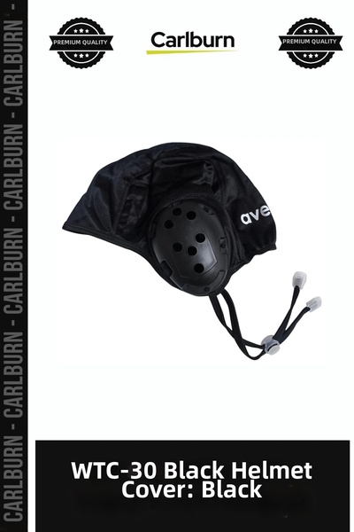 Carlburn Special Edition WTC-30 Black Water Polo Cap, Black Pool Gear, Swimmi...