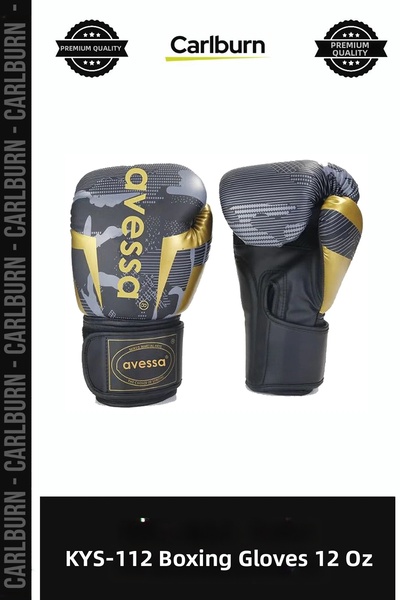 Carlburn Delux Series KYS-112 Boxing Gloves, 12 oz, Power Defense Athlete