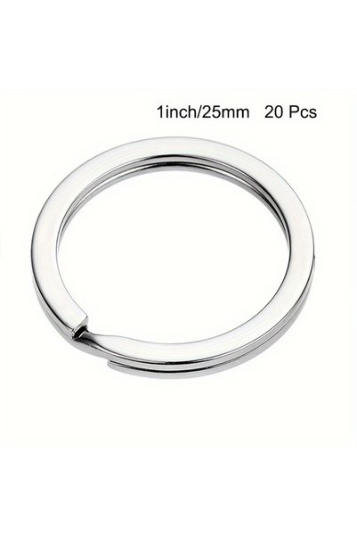 choice2 20pcs 10/20/40pcs Split Key Rings Keyrings, Key Rings Bulk, Flat Keyc...