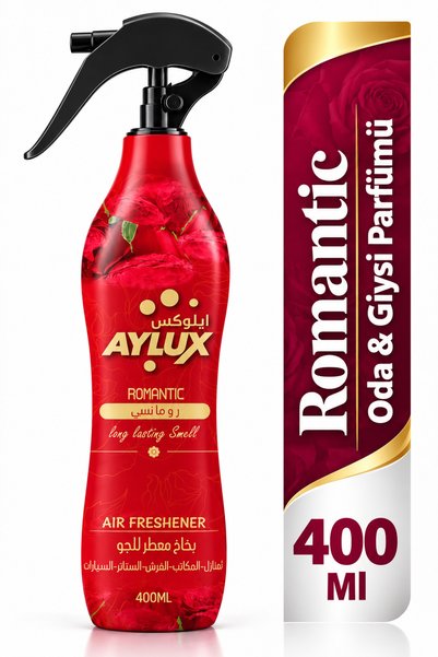 aylux Romantic Oda Parfümü Sprey, Hava Ferahlatıcı, Koku Giderici 400ML