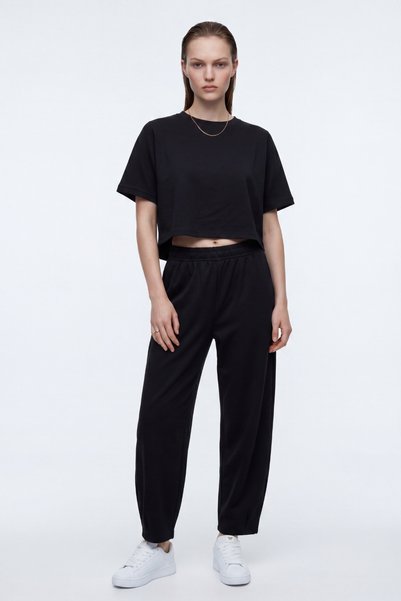 HAKKE Crew Neck Modal Shalwar Trousers Set