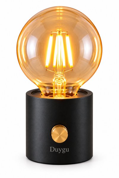 HEDİYE FİKRİ Kişiye Özel Vintage Edison Ampullü Masa Lambası Dimmer Ayarlı Pi...