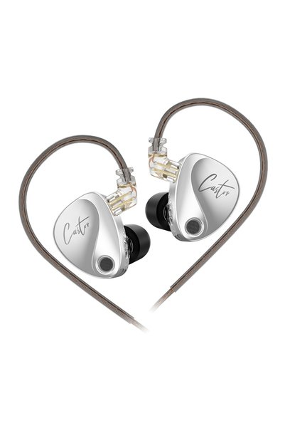 KZ سماعات أذن Harman بدون ميكروفون KZ Castor داخل الأذن HiFi 2DD ديناميكية عا...