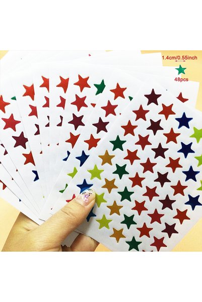 Choice D 10 Sheets/Pack Of Children'S Gold-Plated Award Glitter Stickers Moth...