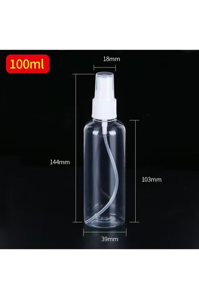 Choice1 10pcs 100ml 3/5/10pcs Refillable 10ml 30ml 50ml 100ml Clear PET Plast...