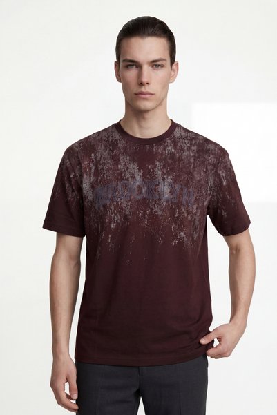 HAKKE Men's Brooklyn Printed Oversize T-Shirt