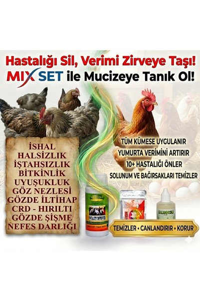 VERMX-TR DOĞAL HAYVAN SAĞLIĞI ÜRÜNLERİ 3lü mix Set Standart Boy