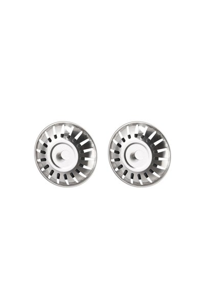 Choice Silver-2pcs 2pcs Kitchen Sink Strainer Stopper Waste Plug Sink Filter ...