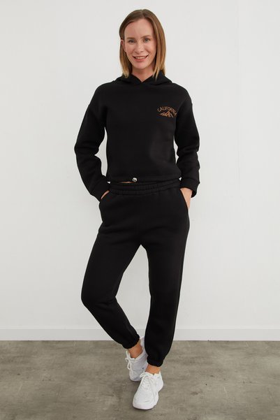 Fulla Moda 3 Thread California Embroidered Hooded Jogger Set