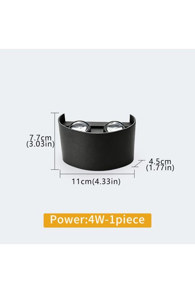 Choice Cool White 4W LED Wall Light Waterproof Outdoor Indoor Lighting IP65 A...
