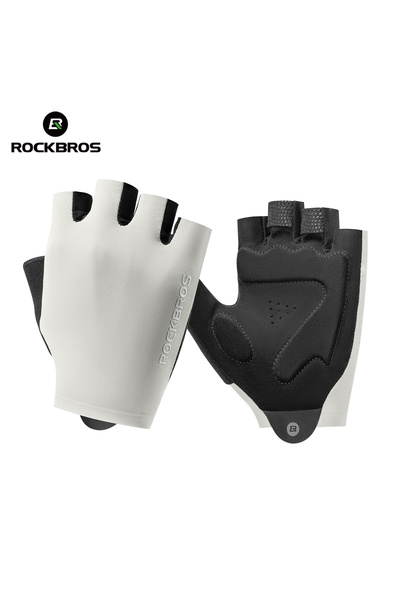 Choice20 ROCKBROS XL S408 beige ROCKBROS Summer Cycling Half Finger Gloves Hi...