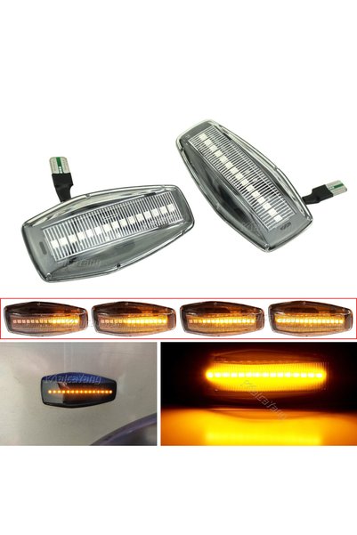 Choice1 Dynamic Crystal A Pair Dynamic Blinker LED Light Side Marker For Hyun...