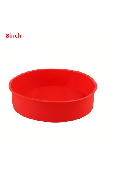 Choice 8inch Round Silicone Cake Mold 4/6/8/10inch Nonstick Cake Pan Tray Che...