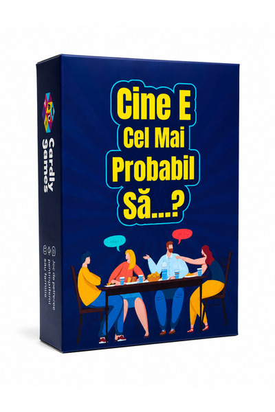 CARDLY Joc de societate pentru petreceri, prieteni - Cine e cel mai probabil ...