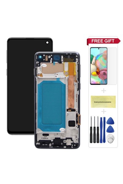 Choice3 S10 Black Frame Screen for Samsung Galaxy S10 Plus S10+ G975 G975F Lc...
